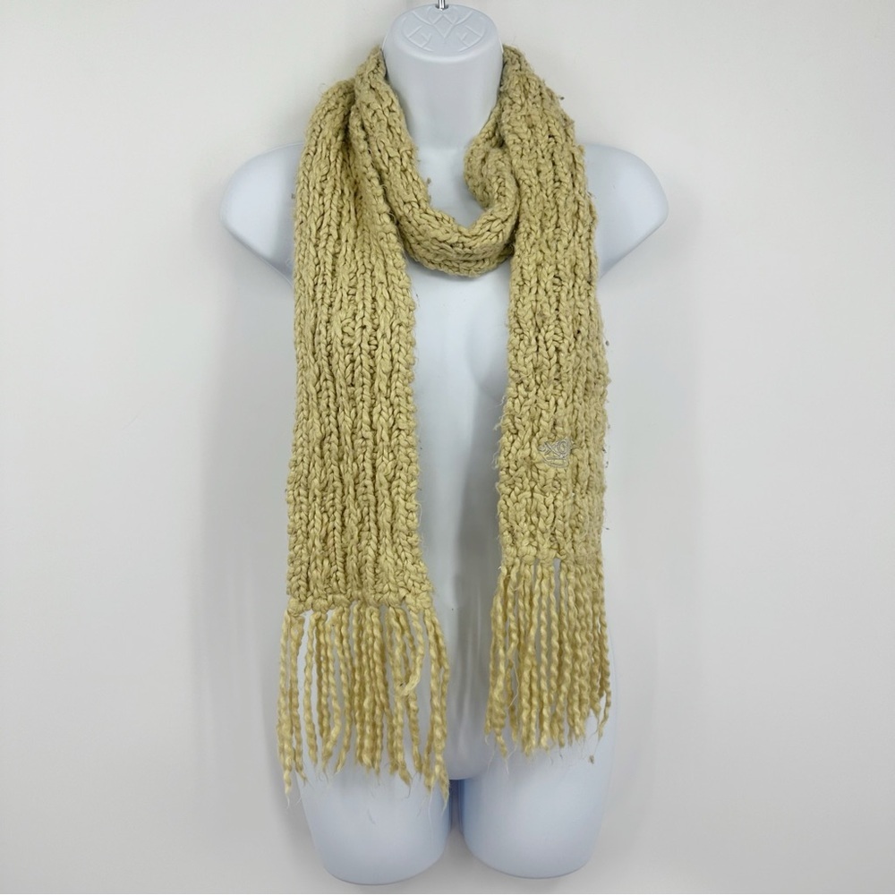Vintage Y2K Roxy Fringe Scarf Whimsical Early 2000s Boho